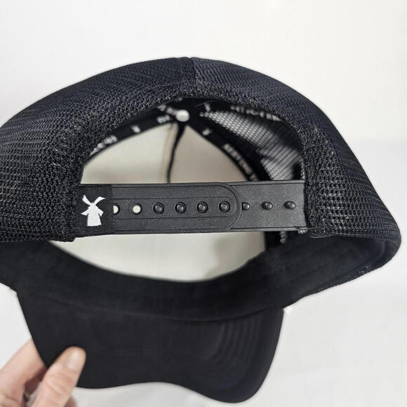 Dutch Bros Drink More Coffee Snapback Hat New Black & White White Rope - Picture 3 of 5